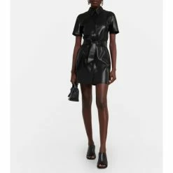 Nanushka Halli Faux Leather Minidress