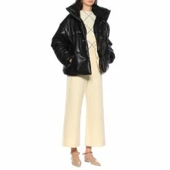 Nanushka Hide Faux Leather Puffer Jacket