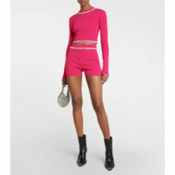 Paco Rabanne Embellished High-rise Shorts