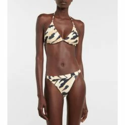 Nanushka Caia Printed Bikini Top