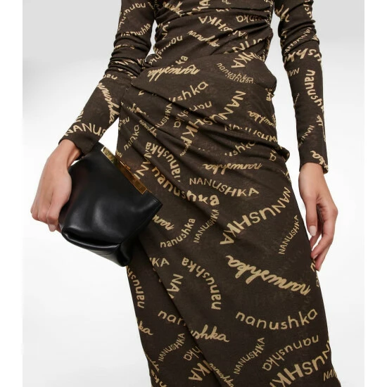 Nanushka Taina Logo Mesh Midi Skirt 3 Nanushka Taina Logo Mesh Midi Skirt - Image 3