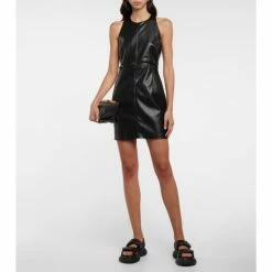 Nanushka Layan Faux Leather Minidress