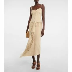 Nanushka Bafaro Wool And Silk Top