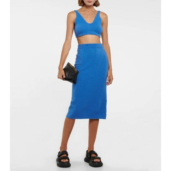 Nanushka Jorna Wool-blend Midi Skirt 1 Nanushka Jorna Wool-blend Midi Skirt