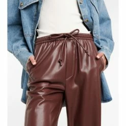 Nanushka Calie Faux Leather Wide-leg Pants -Paco Rabanne Elegant Store unnamed file 779