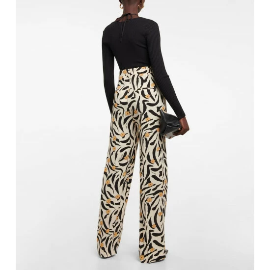 Nanushka Lanai Floral High-rise Straight Pants 2 Nanushka Lanai Floral High-rise Straight Pants - Image 2