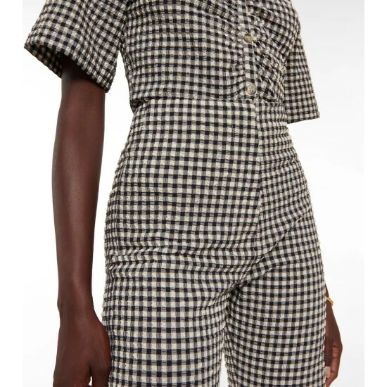 Nanushka Tabbie Gingham Seersucker Pants 3 Nanushka Tabbie Gingham Seersucker Pants - Image 3