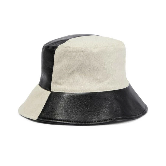 Nanushka Caran Leather-trimmed Bucket Hat 3 Nanushka Caran Leather-trimmed Bucket Hat - Image 3