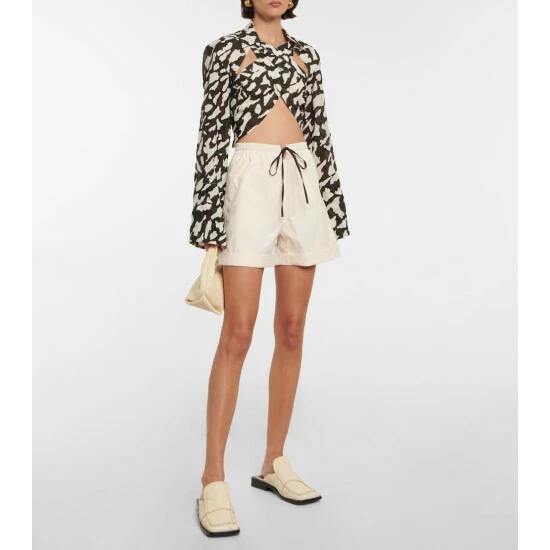 Nanushka Loiza Printed Cotton Crop Top 1 Nanushka Loiza Printed Cotton Crop Top