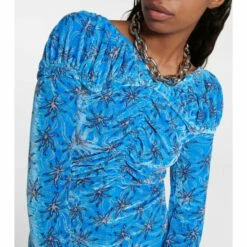 Paco Rabanne Floral Velvet Minidress -Paco Rabanne Elegant Store unnamed file 83