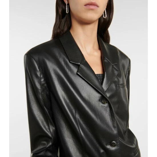 Nanushka Ariza Faux Leather Blazer 3 Nanushka Ariza Faux Leather Blazer - Image 3