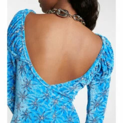 Paco Rabanne Floral Velvet Minidress -Paco Rabanne Elegant Store unnamed file 85