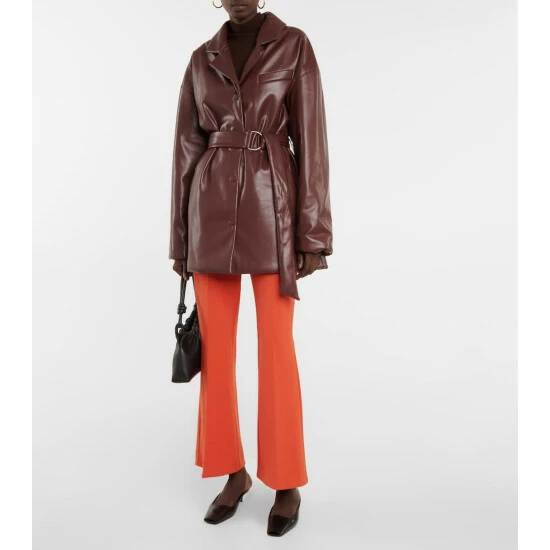 Nanushka Liban Belted Faux Leather Jacket 1 Nanushka Liban Belted Faux Leather Jacket