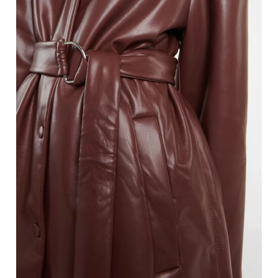 Nanushka Liban Belted Faux Leather Jacket 4 Nanushka Liban Belted Faux Leather Jacket - Image 4