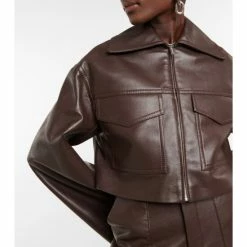 Nanushka Sapir Cropped Faux Leather Jacket -Paco Rabanne Elegant Store unnamed file 922