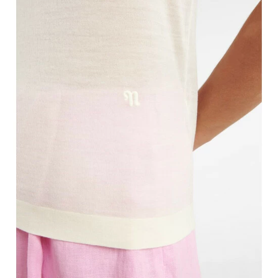 Nanushka Hatti Sheer Wool Polo Shirt 4 Nanushka Hatti Sheer Wool Polo Shirt - Image 4