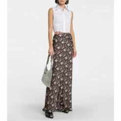Paco Rabanne Floral High-rise Maxi Skirt